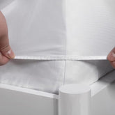 100% Waterproof 30cm Deep Terry Towel Pure Cotton Mattress Protector Super Absorbent Stain Proof Non-Allergenic & Non-Noisy Deep Fitted Bedsheet - Mattress Topper